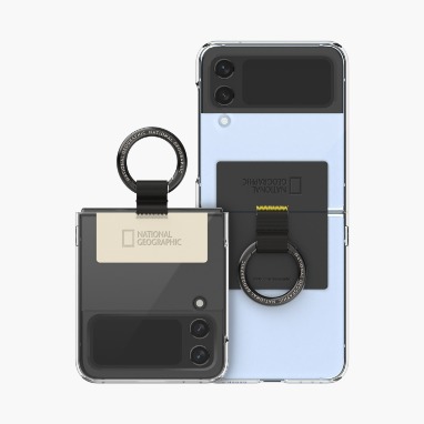 Nat Geo Ring Strap Crystal Slim Fit Case(Galaxy Z Flip3/4 Series)